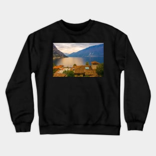 Rooftops in Limone sul Garda, Italy Crewneck Sweatshirt